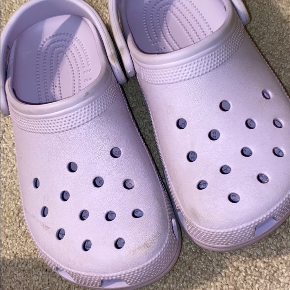 purple crocs